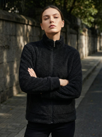 Giacca Teddy Fleece Collo Alto Full Zip Calda e Confortevole