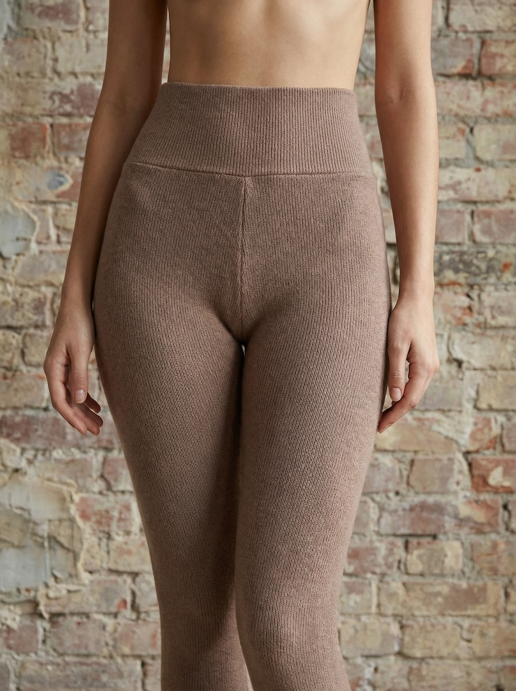 Leggings Donna Vita Alta Aderenti Felpati con Elastan – Comfort e Stile