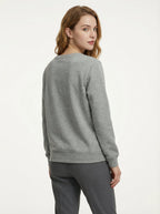 Felpa Girocollo Calda e Morbida in Misto Cotone Felpato