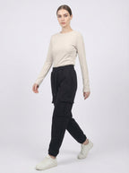 Pantaloni Cargo Felpati Jogger da Donna