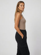 Pantaloni Cargo Felpati Jogger da Donna