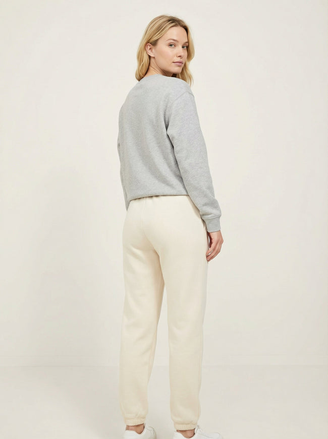 Joggers in Felpa Morbida con Coulisse e Polsini Caviglia Main Image