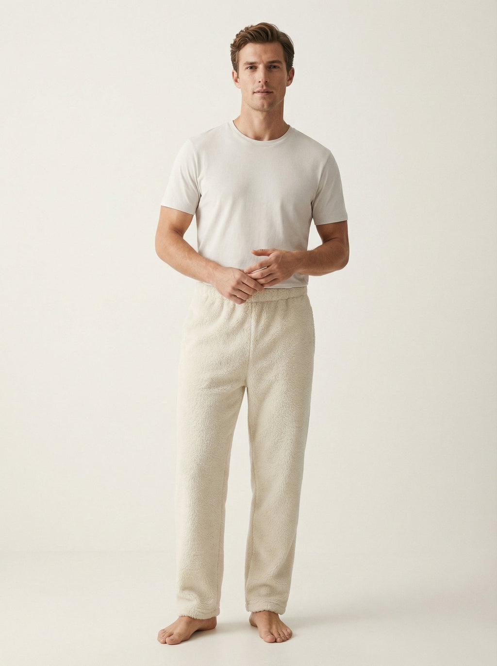 Pantaloni Homewear Uomo in Morbido Pile Caldo